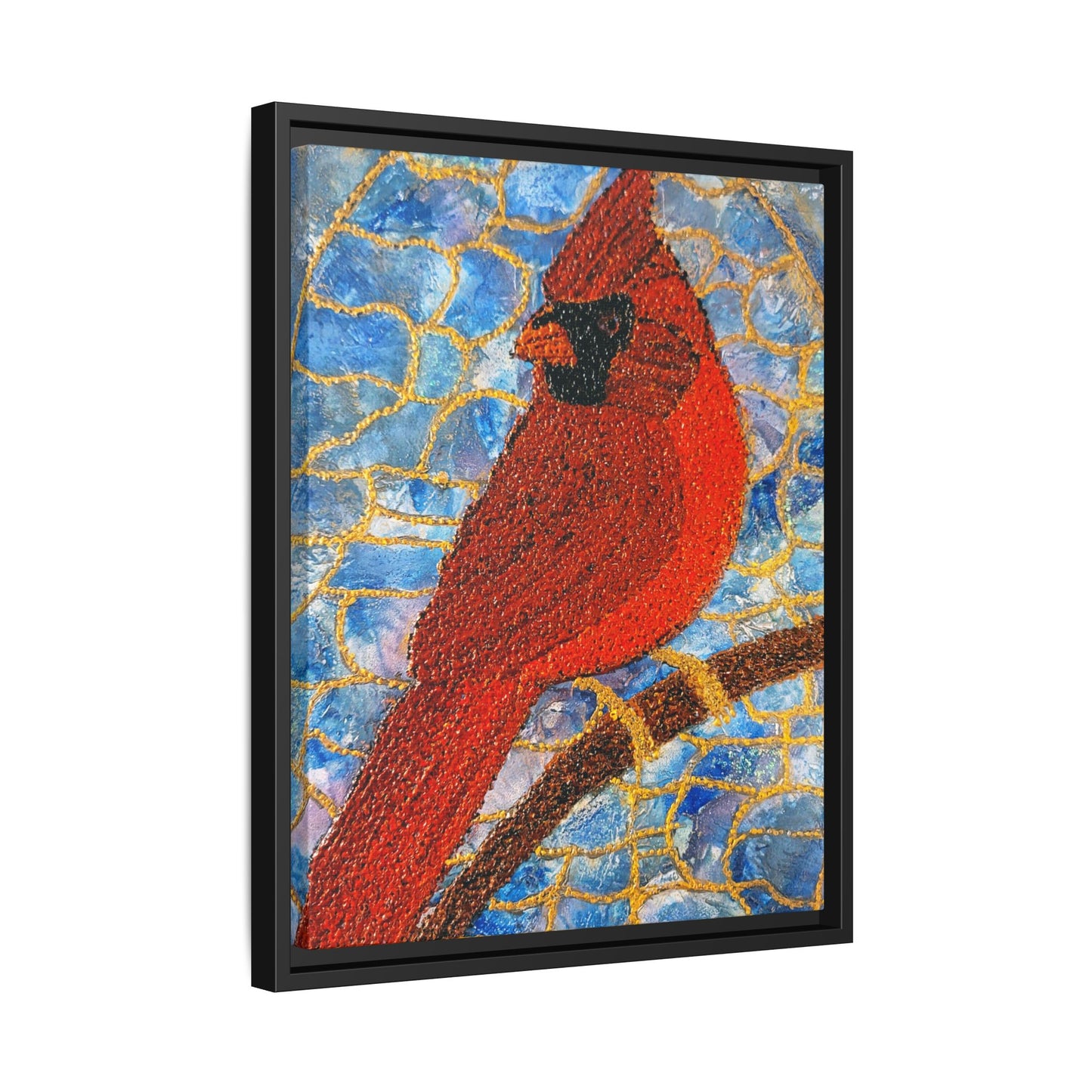 Always Beside You – Framed Canvas Art Print (16×20) | A Cardinal’s Message of Love & Remembrance