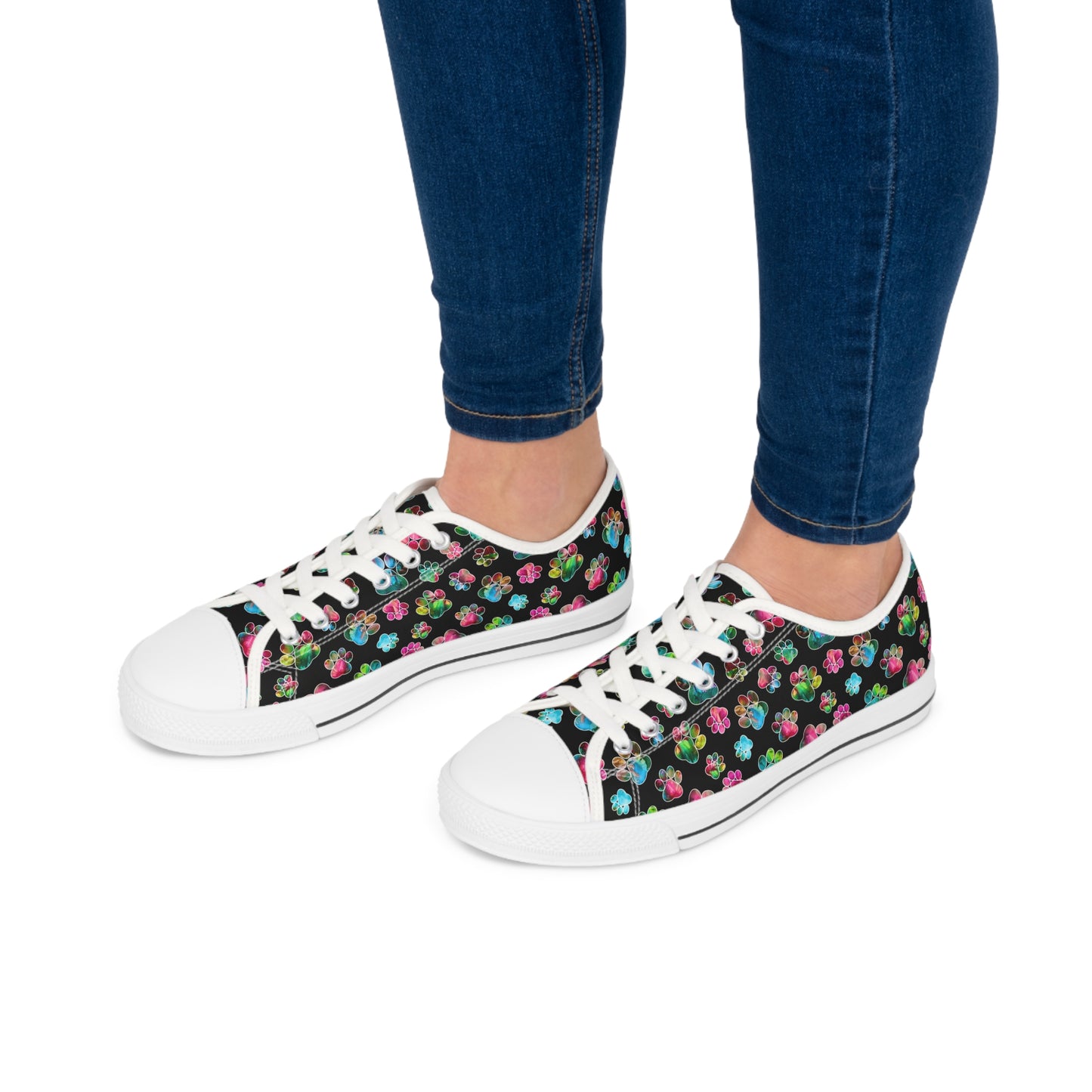 🐾 Angel Paws Art Sneakers – Walk in Joy, Love, and Color