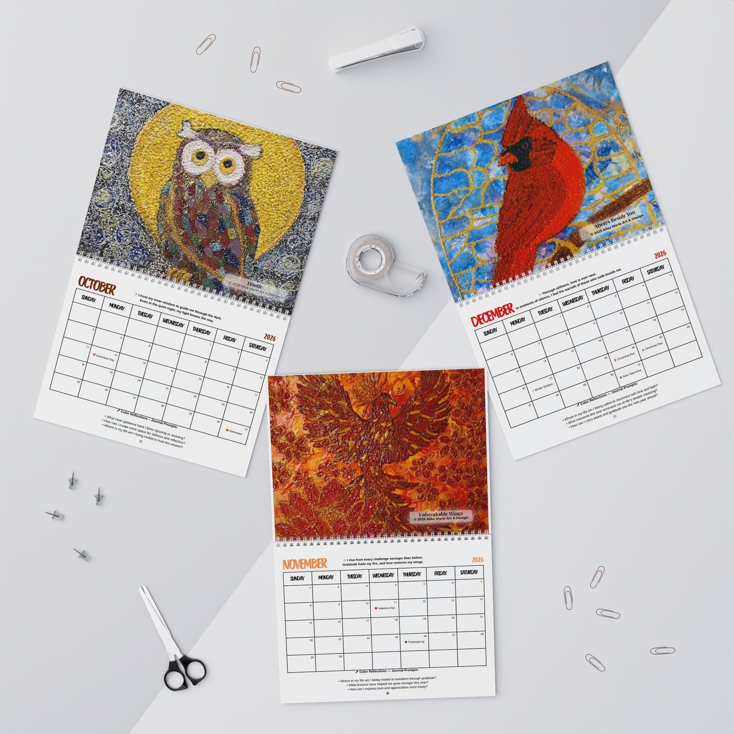 2026 Healing Through Color Calendar – A Year of Art, Color & Affirmations