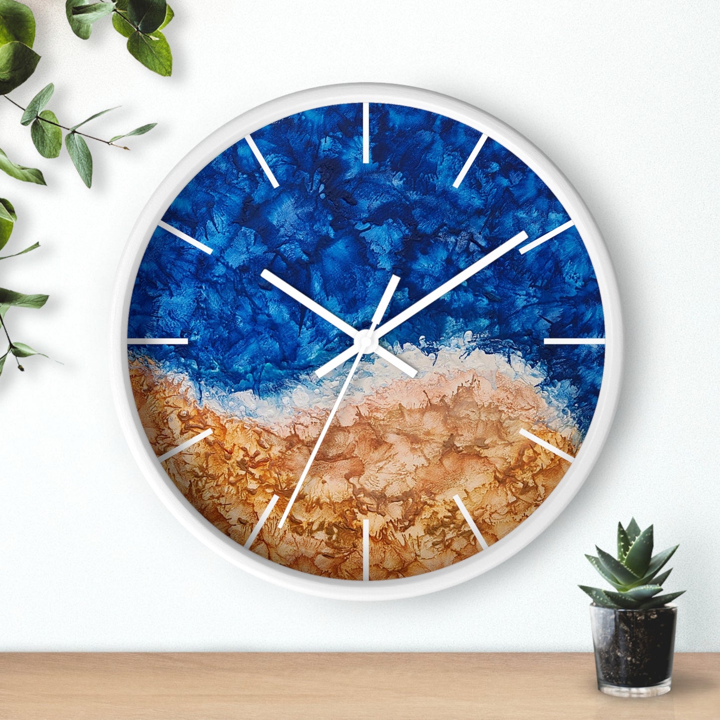 Along the Coast Wall Clock – Escape to Your Little Paradise