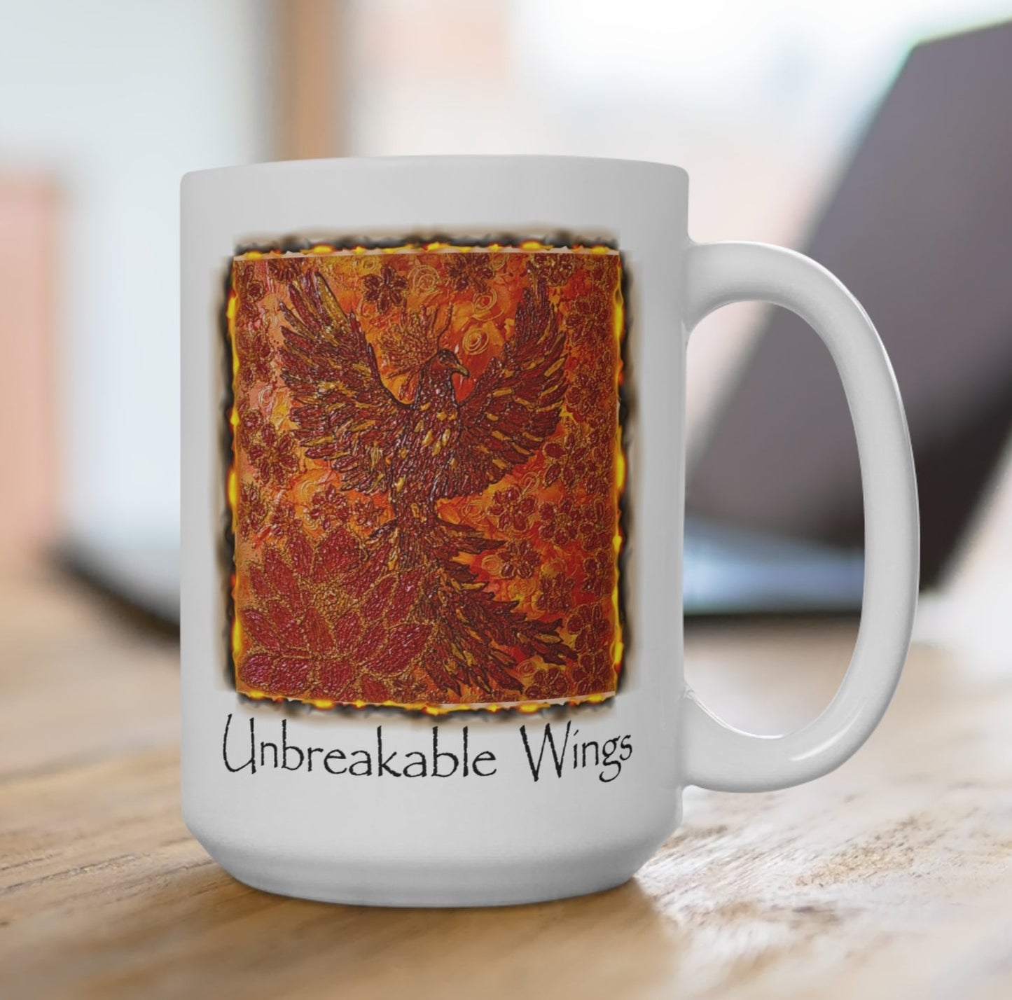 Unbreakable Wings Phoenix Mug – A Daily Symbol of Strength & Renewal