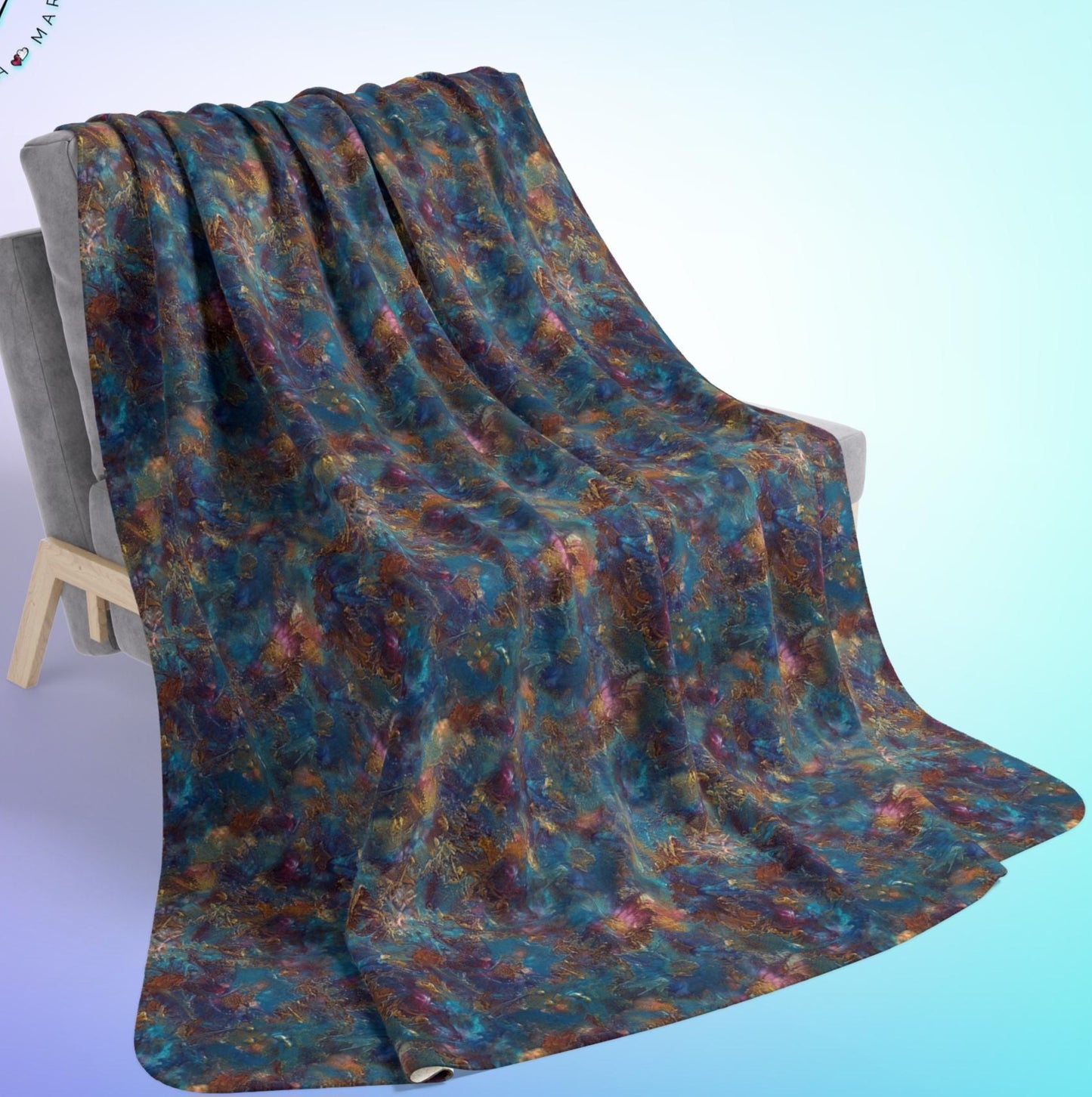 Oceanic Fleece Sherpa Blanket – Drift Into Comfort