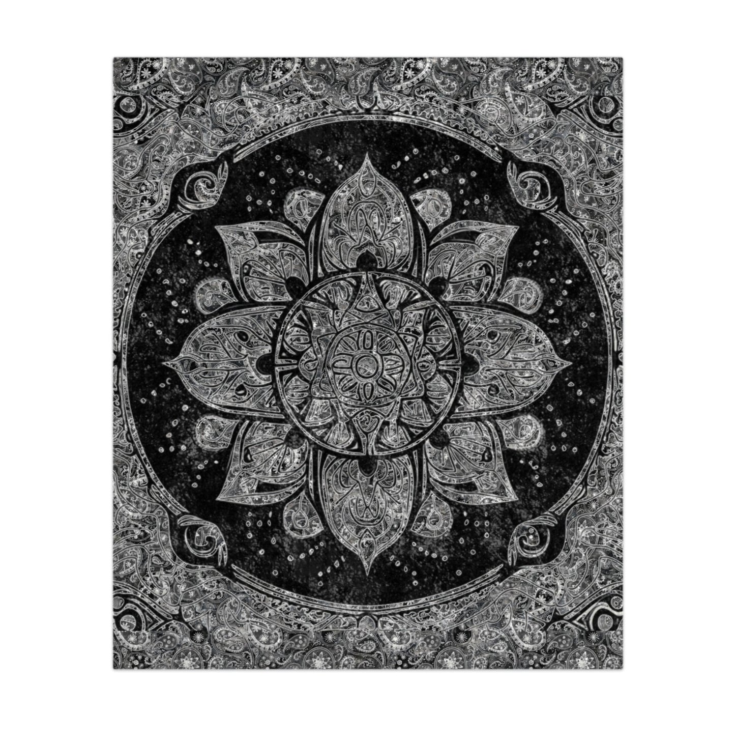 Mandala Crushed Velvet Blanket β Find Your Zen
