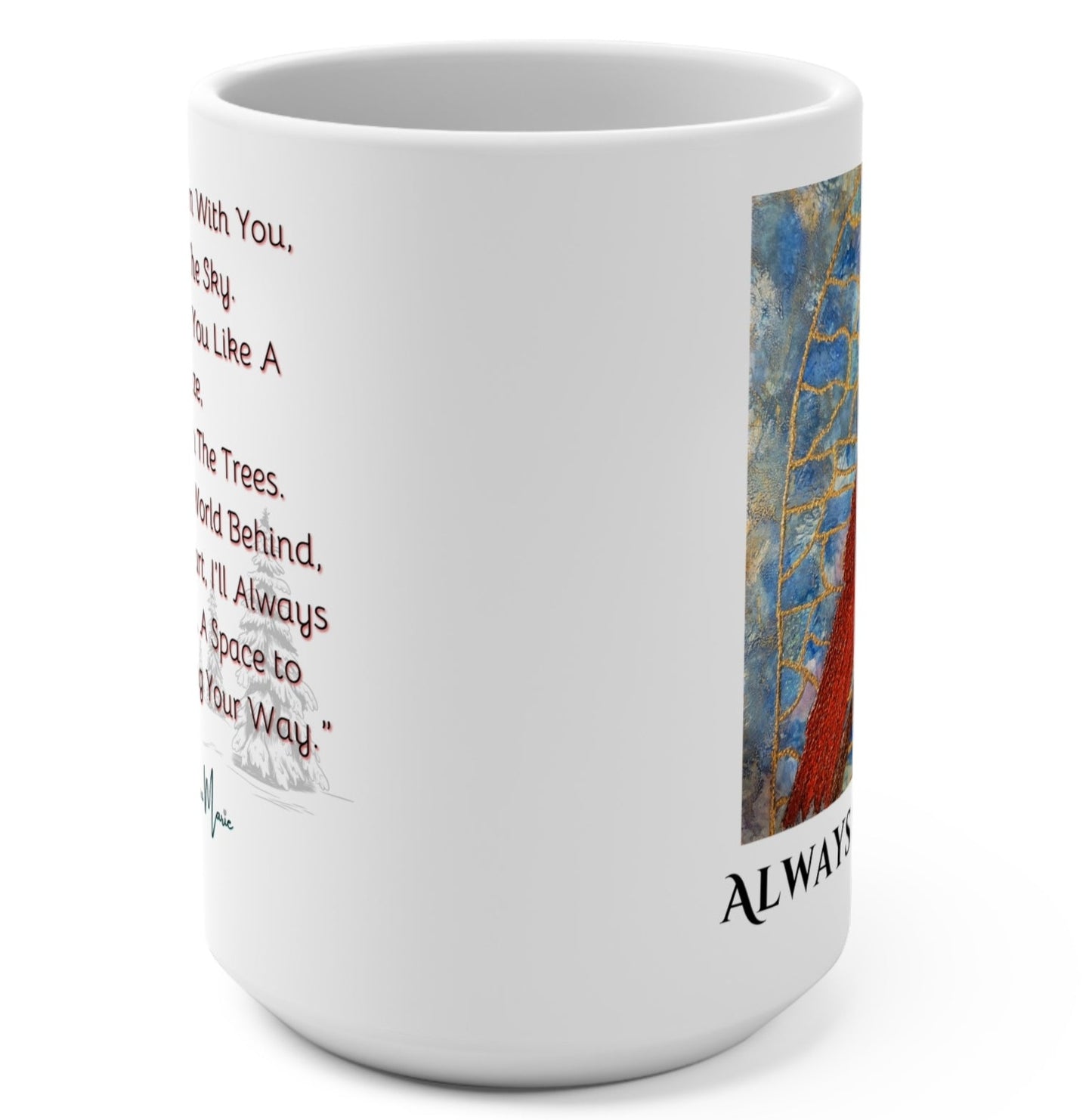 Always Beside You Cardinal Mug – A Daily Reminder of Love & Connection