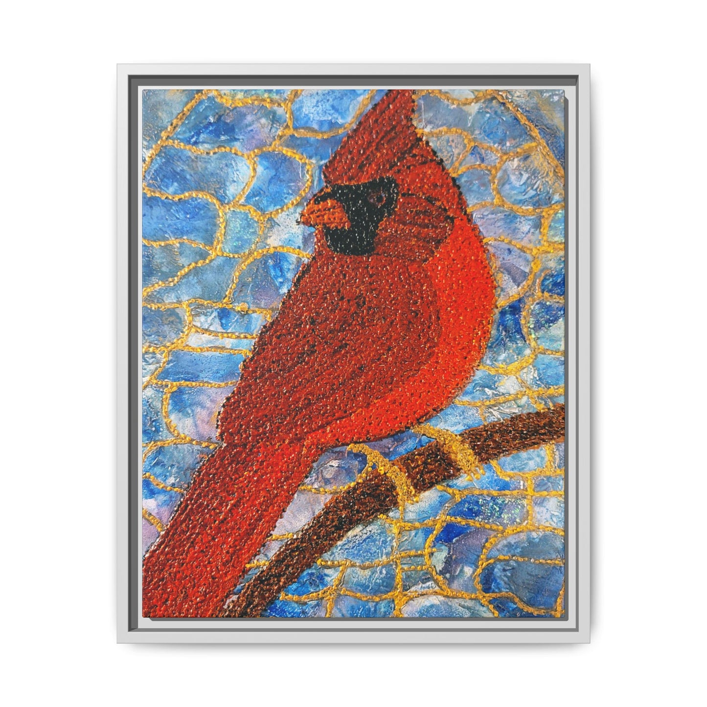 Always Beside You – Framed Canvas Art Print (16×20) | A Cardinal’s Message of Love & Remembrance