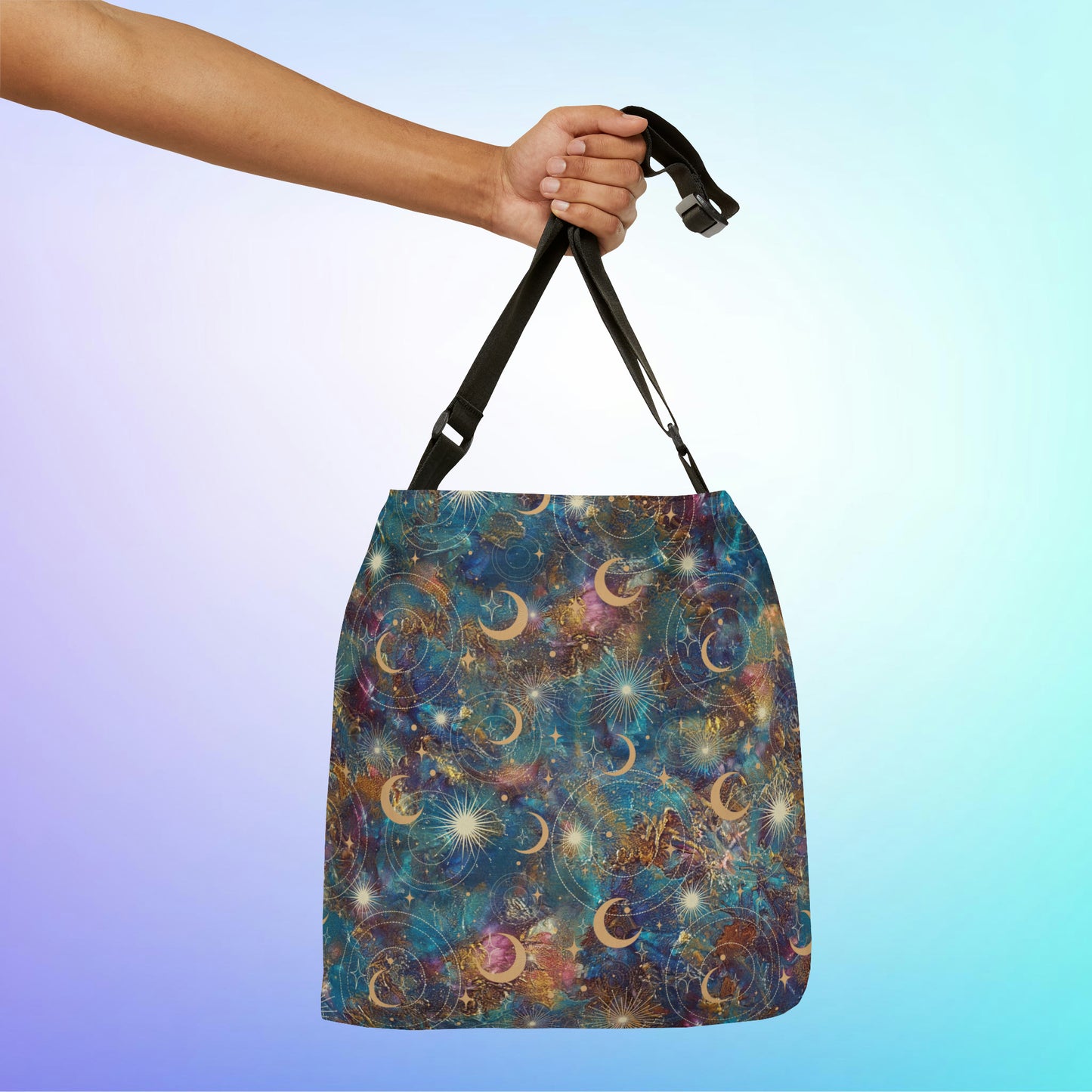 Adjustable Tote Bag - Mystic Kaleidoscope