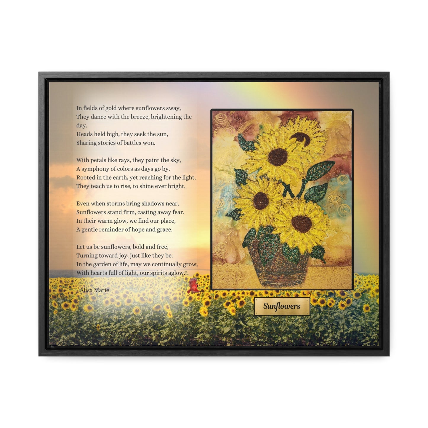 Sunflowers – Inspirational Art Print