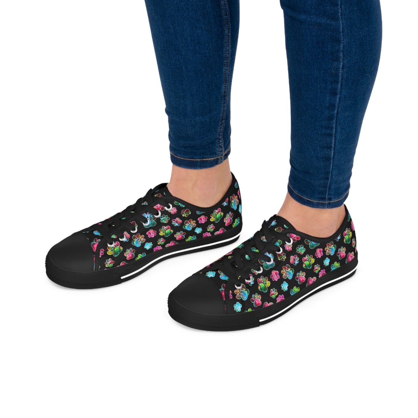 🐾 Angel Paws Art Sneakers – Walk in Joy, Love, and Color