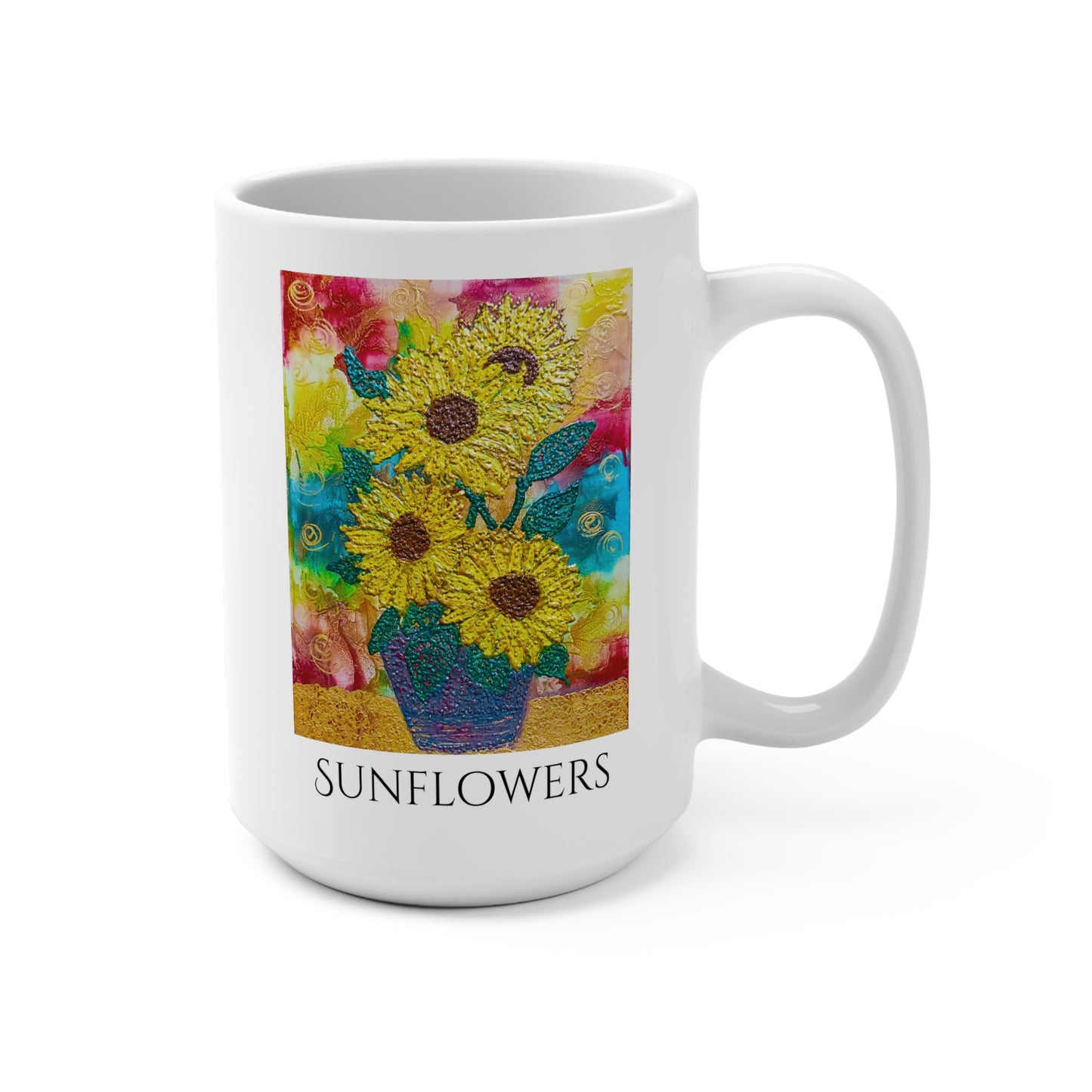 Sunflowers & Poetry Mug – A Daily Touch of Sunshine