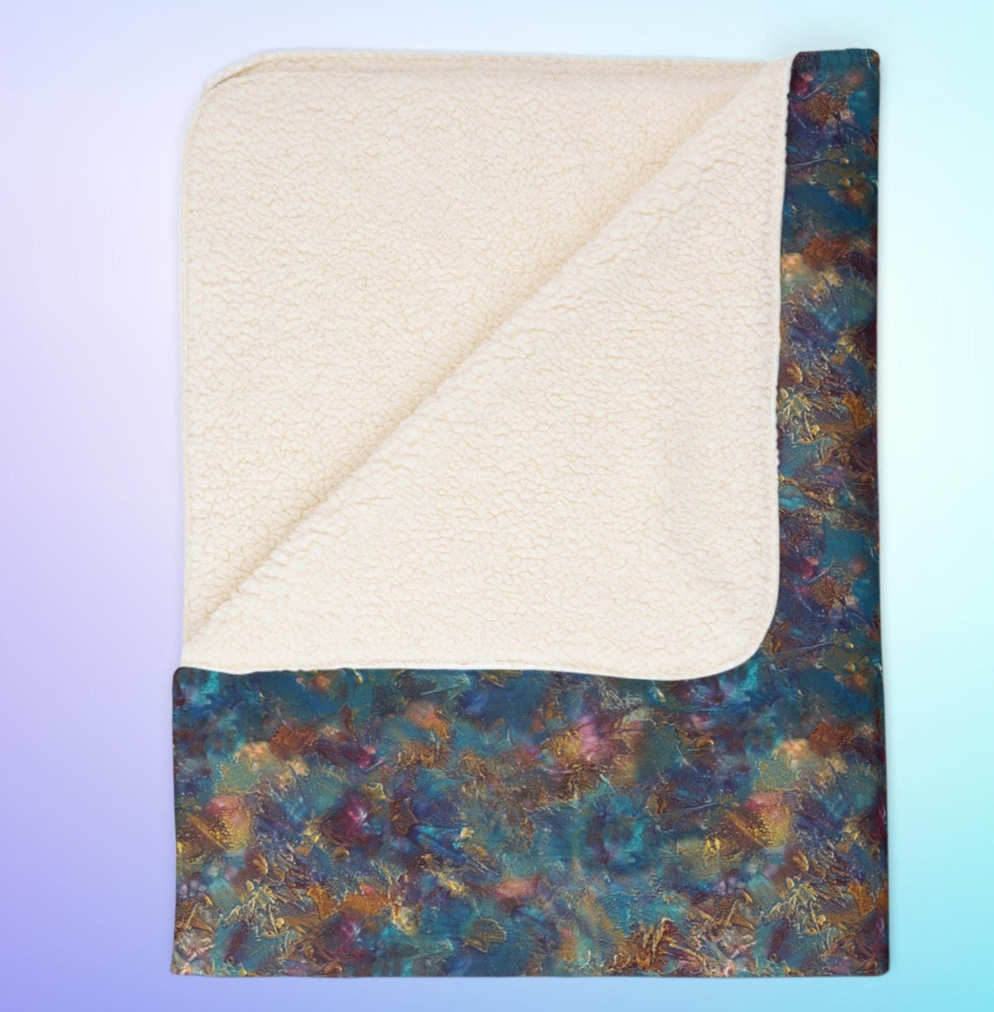Oceanic Fleece Sherpa Blanket – Drift Into Comfort