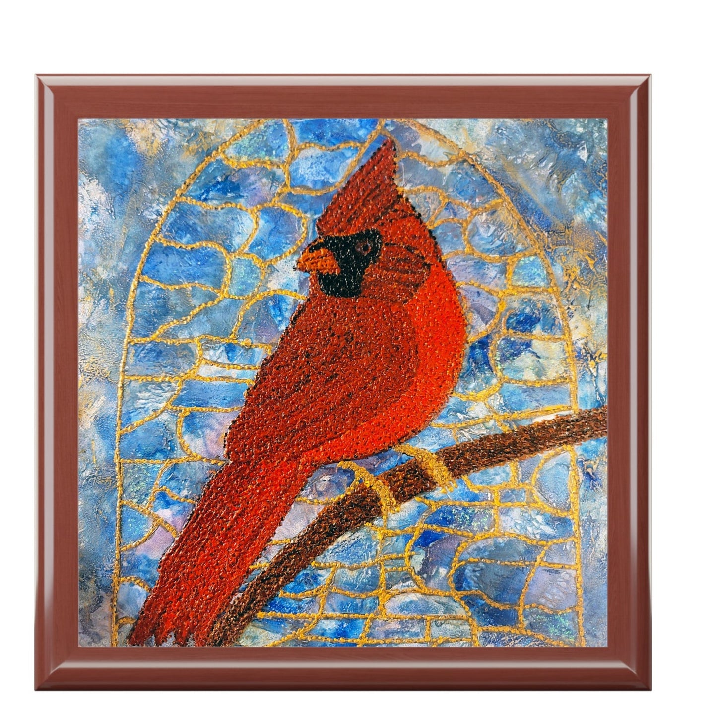 Always Beside You Cardinal Memorial keepsake Box – A Cherished Keepsake of Love & Remembrance