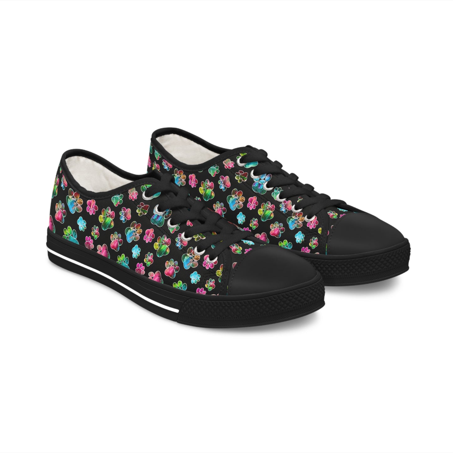 🐾 Angel Paws Art Sneakers – Walk in Joy, Love, and Color