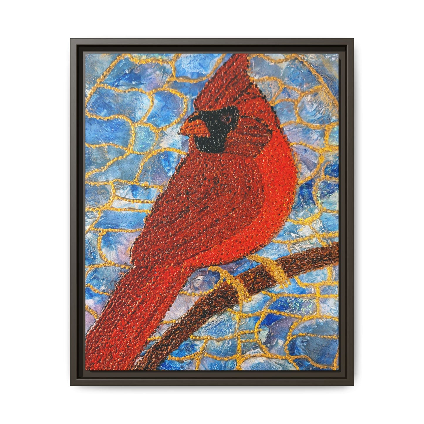 Always Beside You – Framed Canvas Art Print (16×20) | A Cardinal’s Message of Love & Remembrance