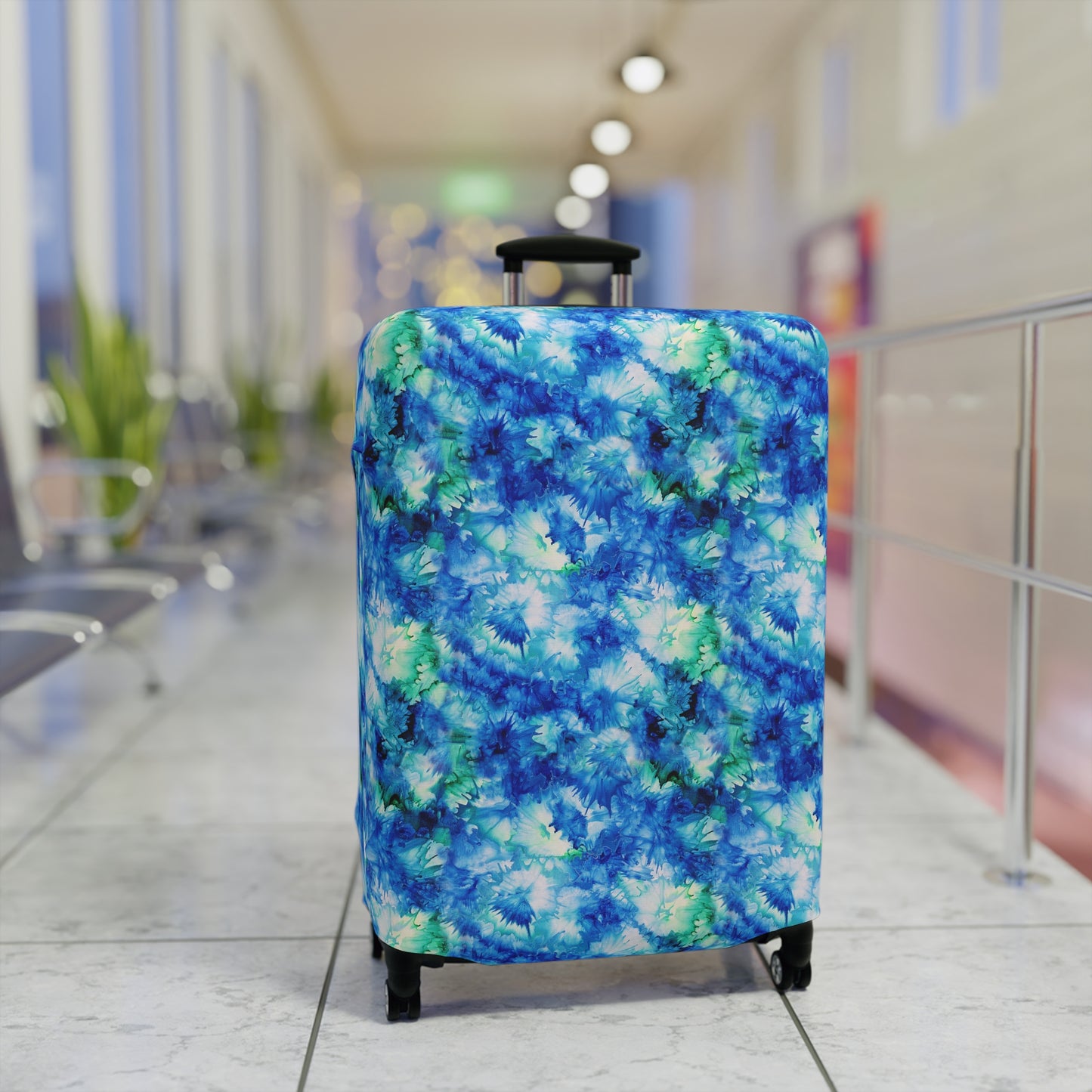Ocean Mist Stretchy Luggage Cover - Travel in Style