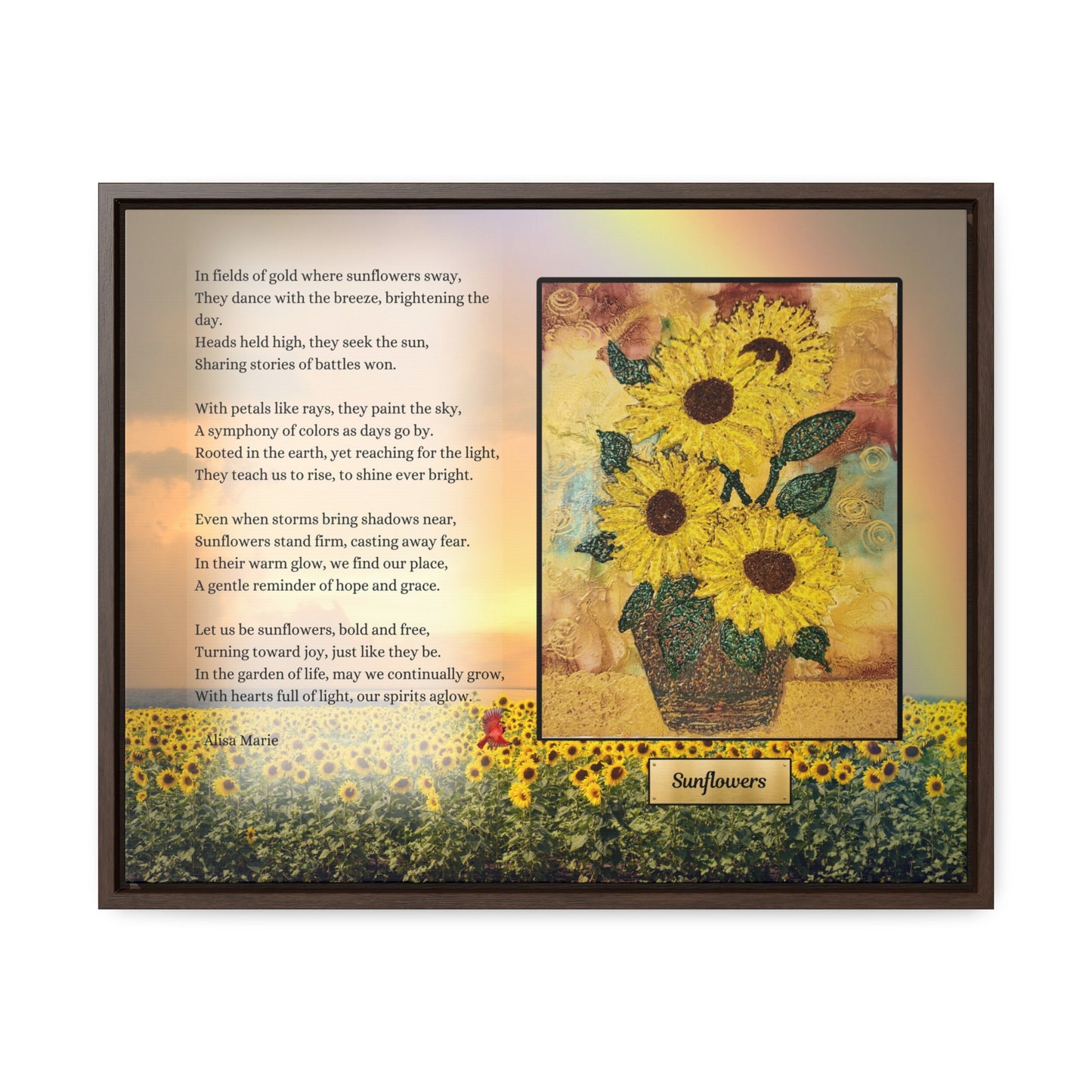 Sunflowers – Inspirational Art Print