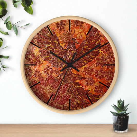 Unbreakable Wings Phoenix Wall Clock – A Timeless Symbol of Resilience