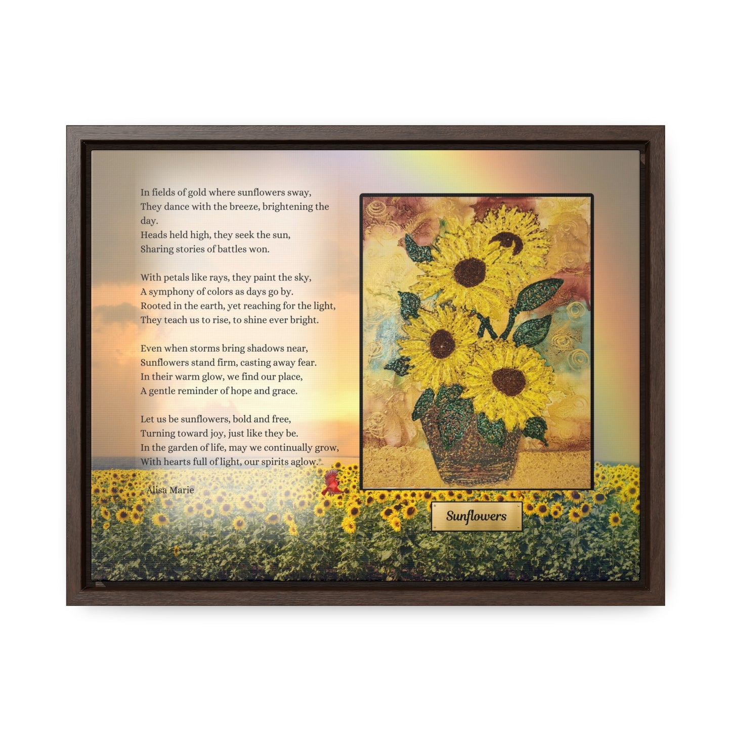 Sunflowers – Inspirational Art Print