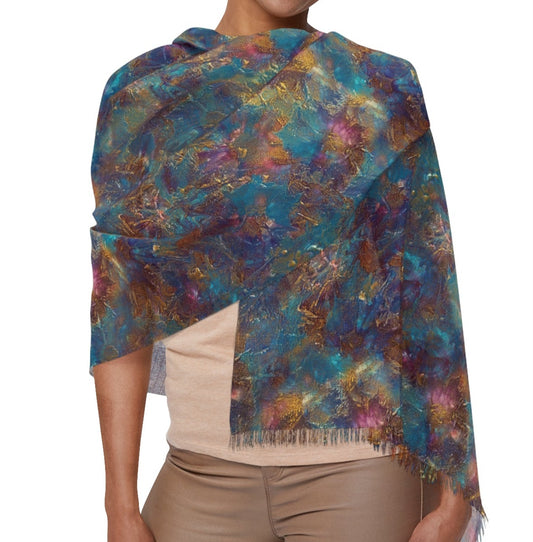 Oceanic Fringe Scarf – Flow with Calm, Color, and Intention ⭐⭐⭐⭐⭐ (3 reviews)