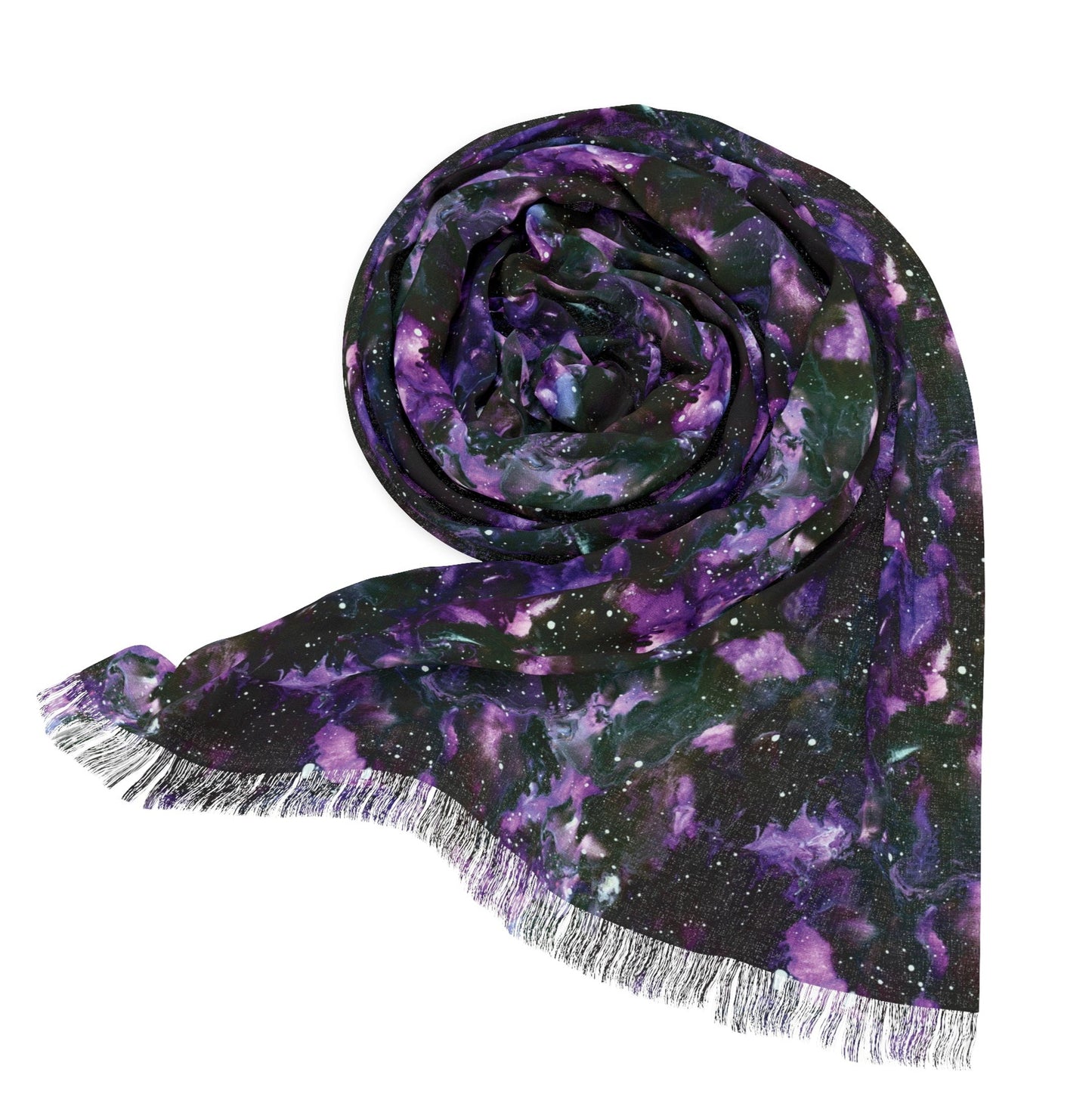 Purple Storm – Light Fringe Scarf