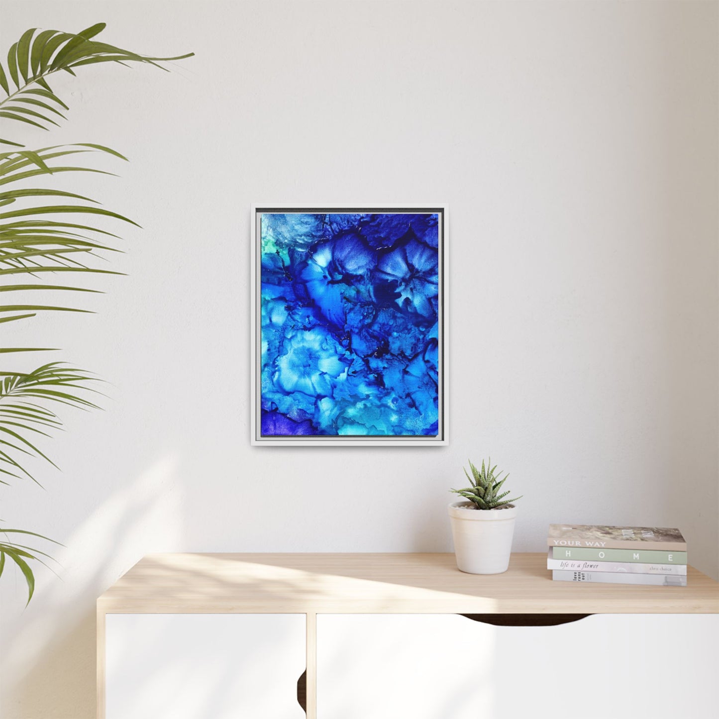 Serenity – Framed Canvas Art Print (16×20) | A Beginning in Stillness & Strength