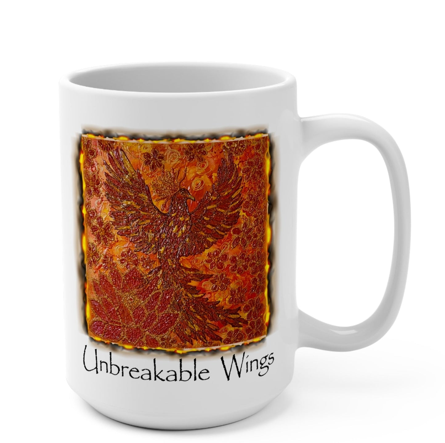Unbreakable Wings Phoenix Mug – A Daily Symbol of Strength & Renewal