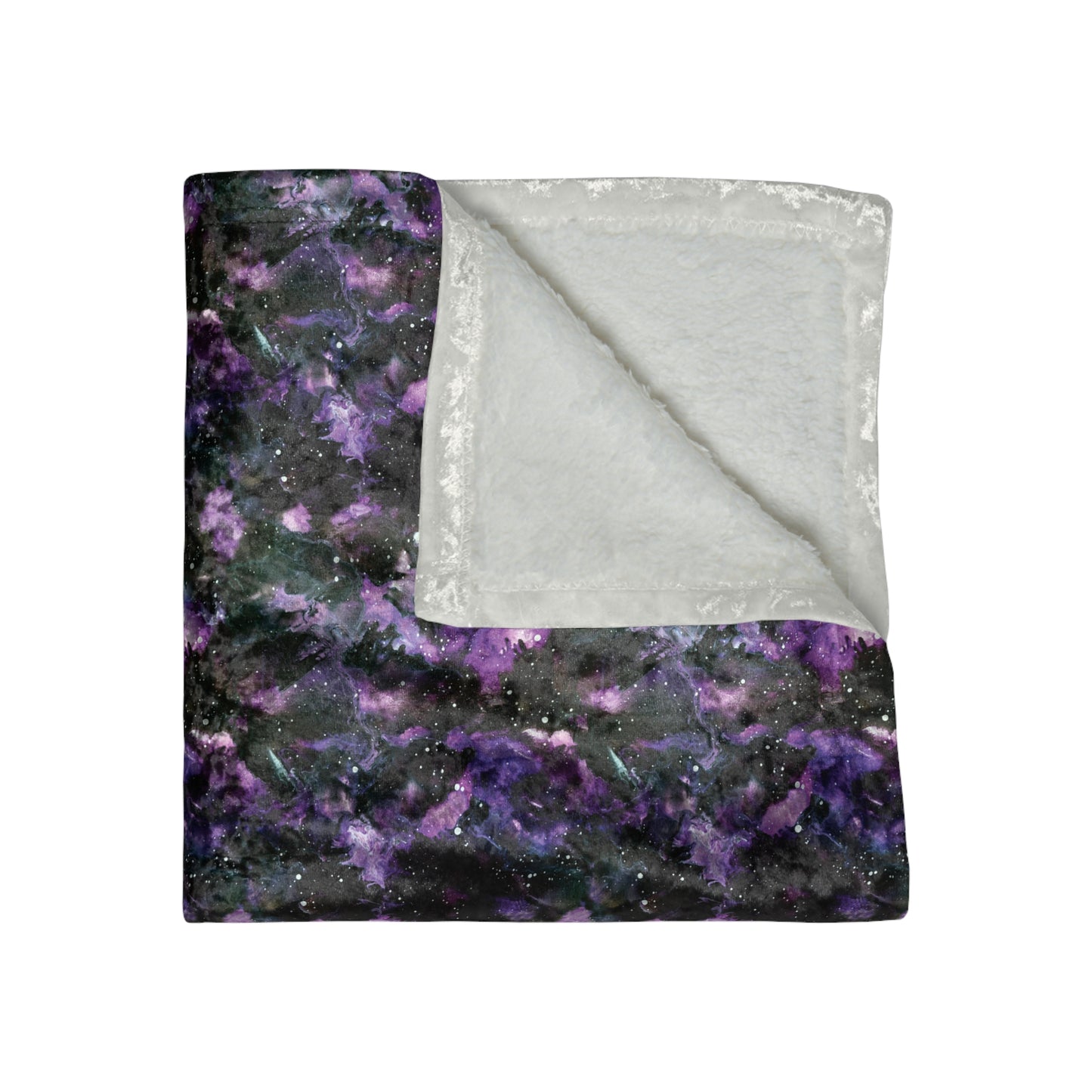 Crushed Velvet Blanket - Purple Storm