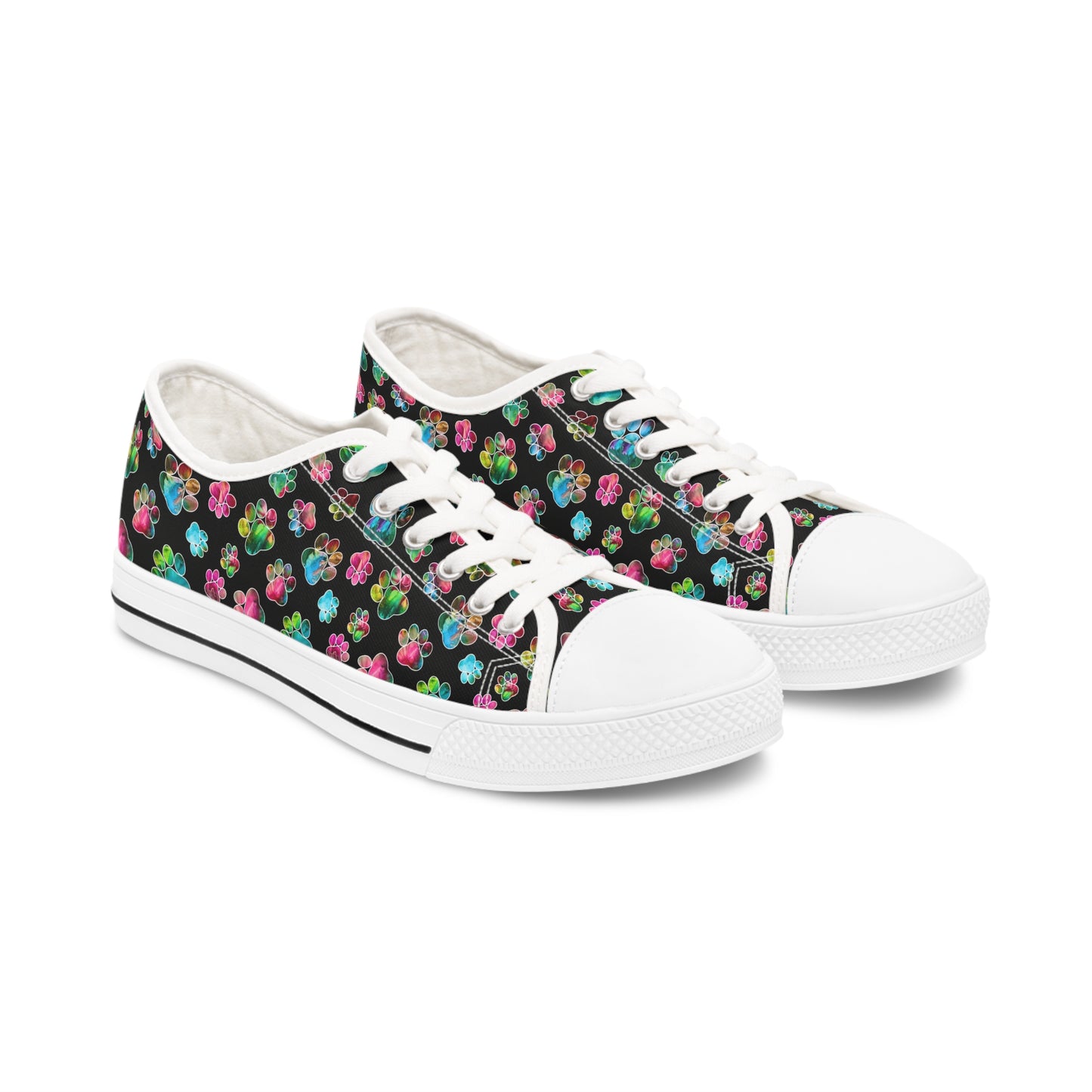 🐾 Angel Paws Art Sneakers – Walk in Joy, Love, and Color