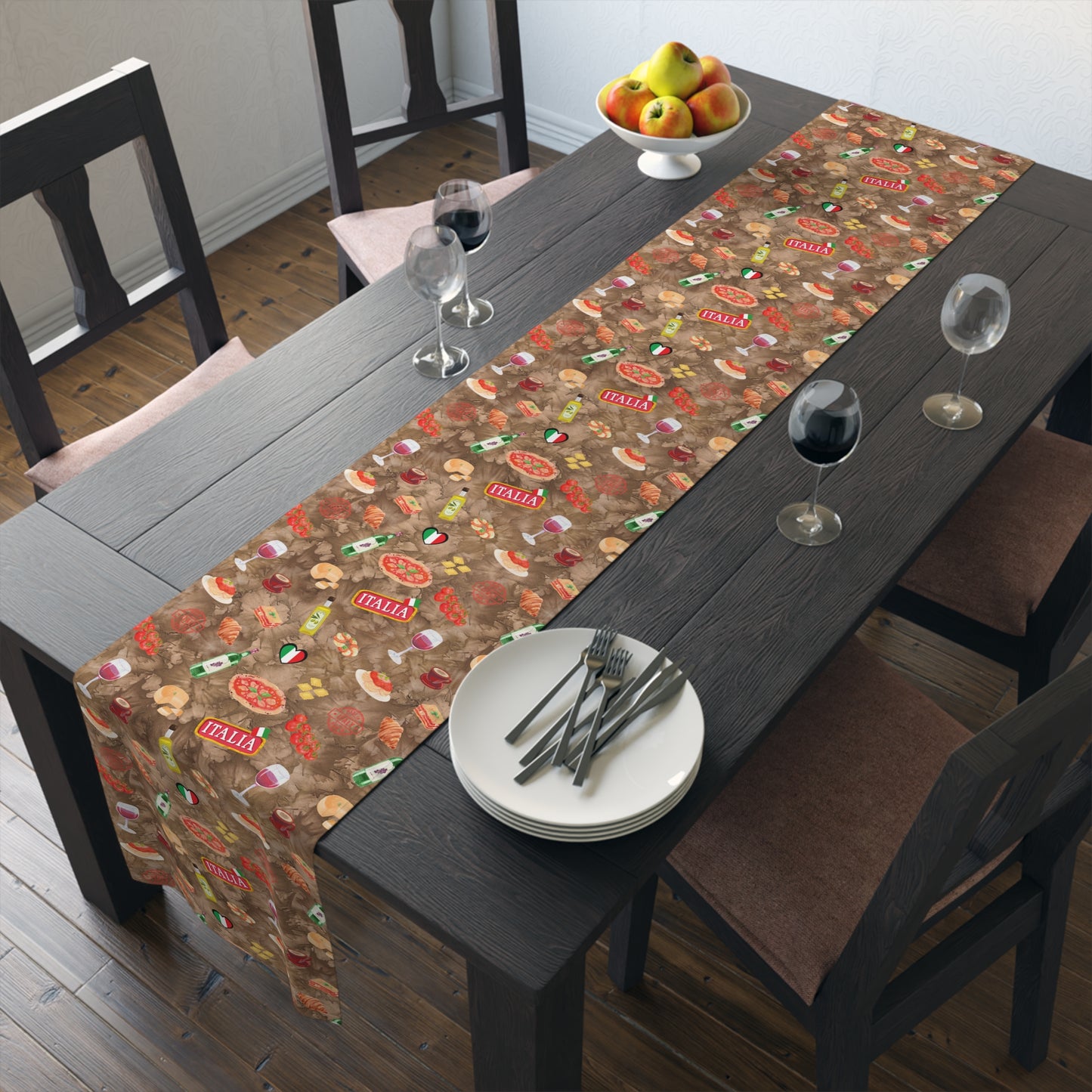 Mom's Italian Kitchen Table Runner – Vibrant, Charming & Full of Culinary Warmth