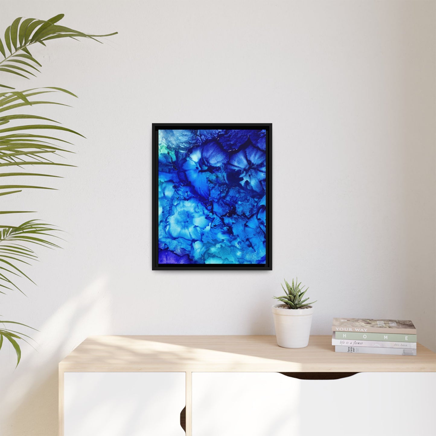 Serenity – Framed Canvas Art Print (16×20) | A Beginning in Stillness & Strength