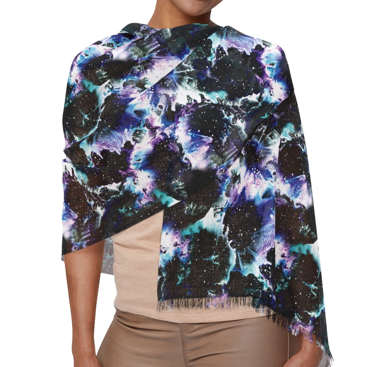 Galaxy – Light Fringe Scarf