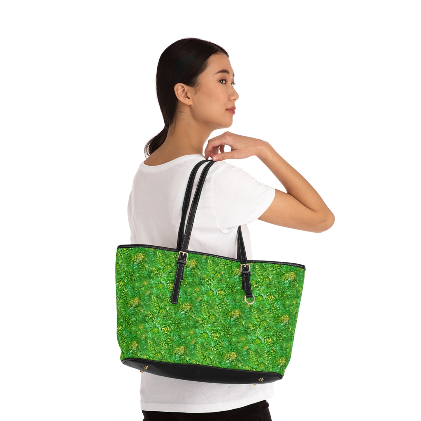 Shoulder Tote Bag - Emerald Dreams
