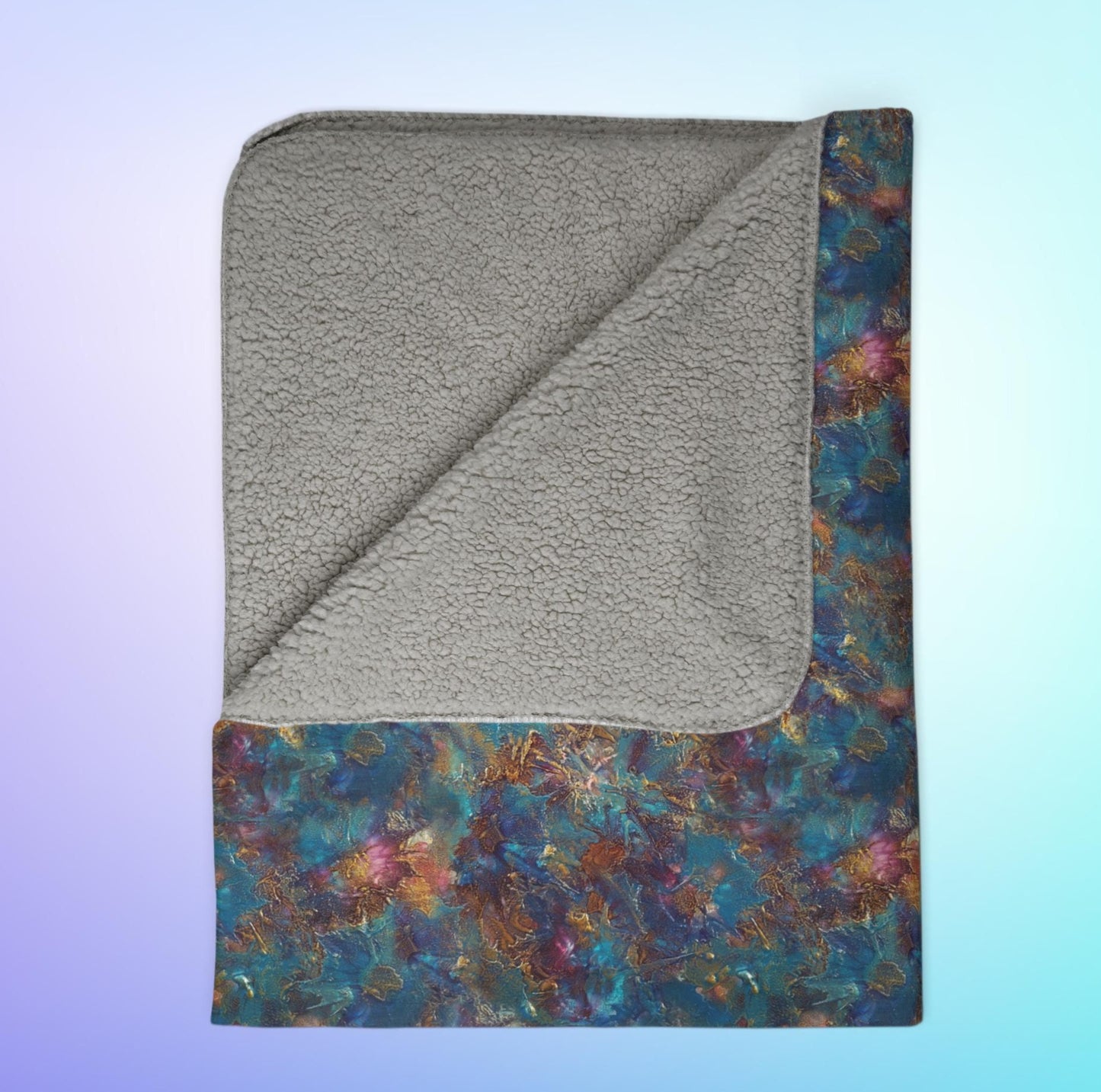 Oceanic Fleece Sherpa Blanket – Drift Into Comfort