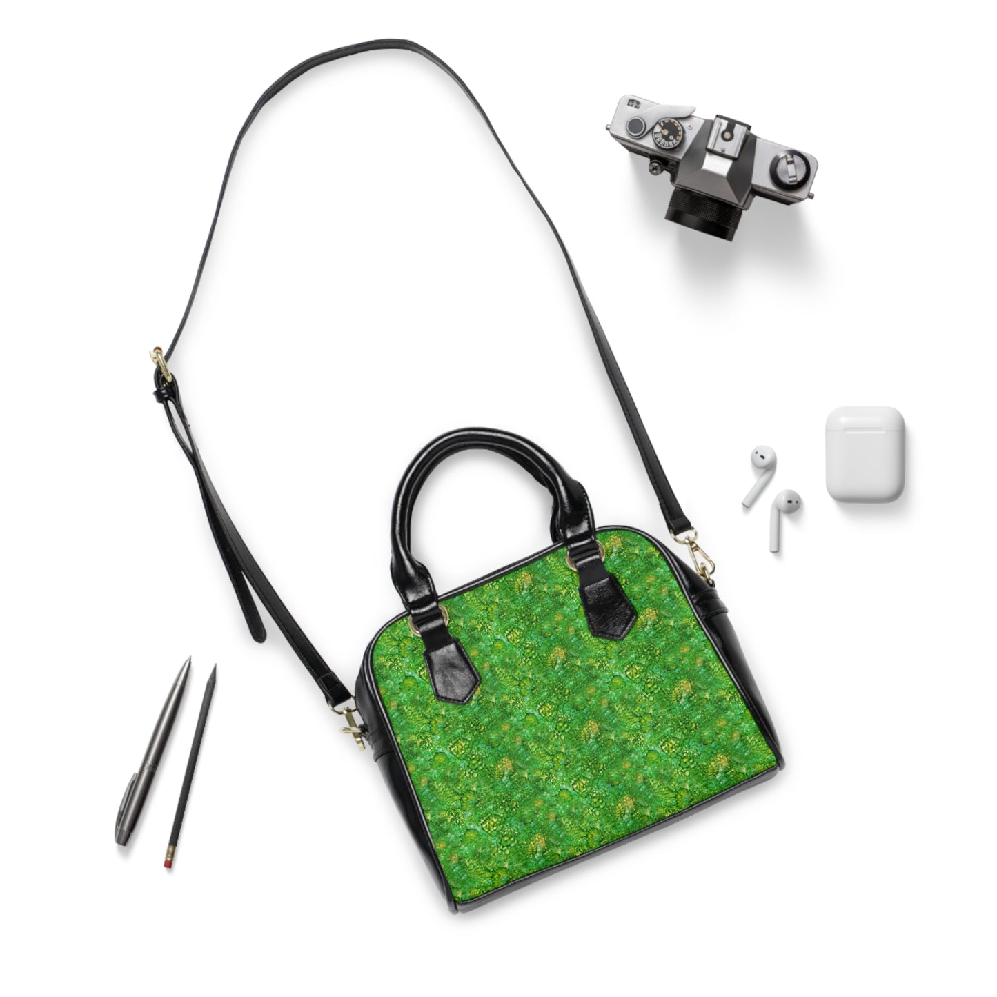 Shoulder Handbag - Emerald Dreams