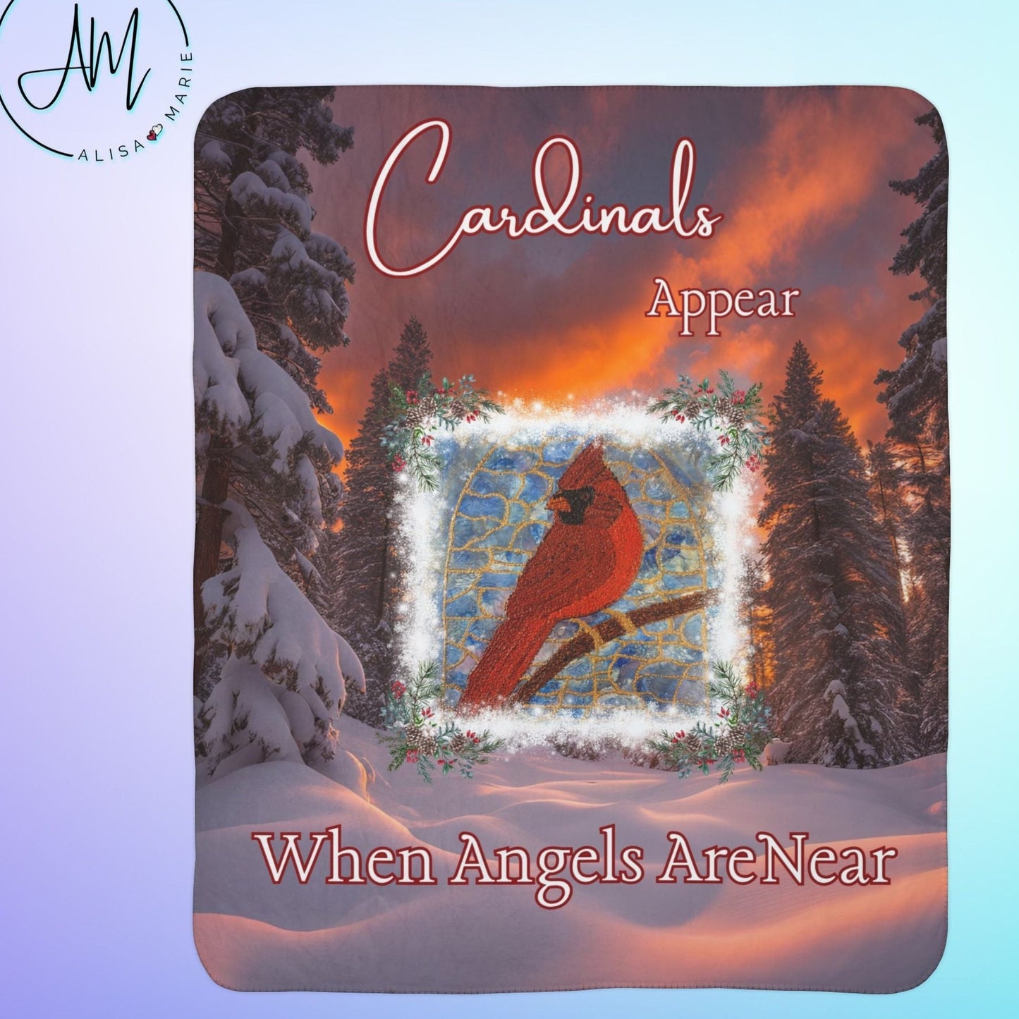 Always Beside You Cardinal Blanket – A Cozy Embrace of Love & Comfort