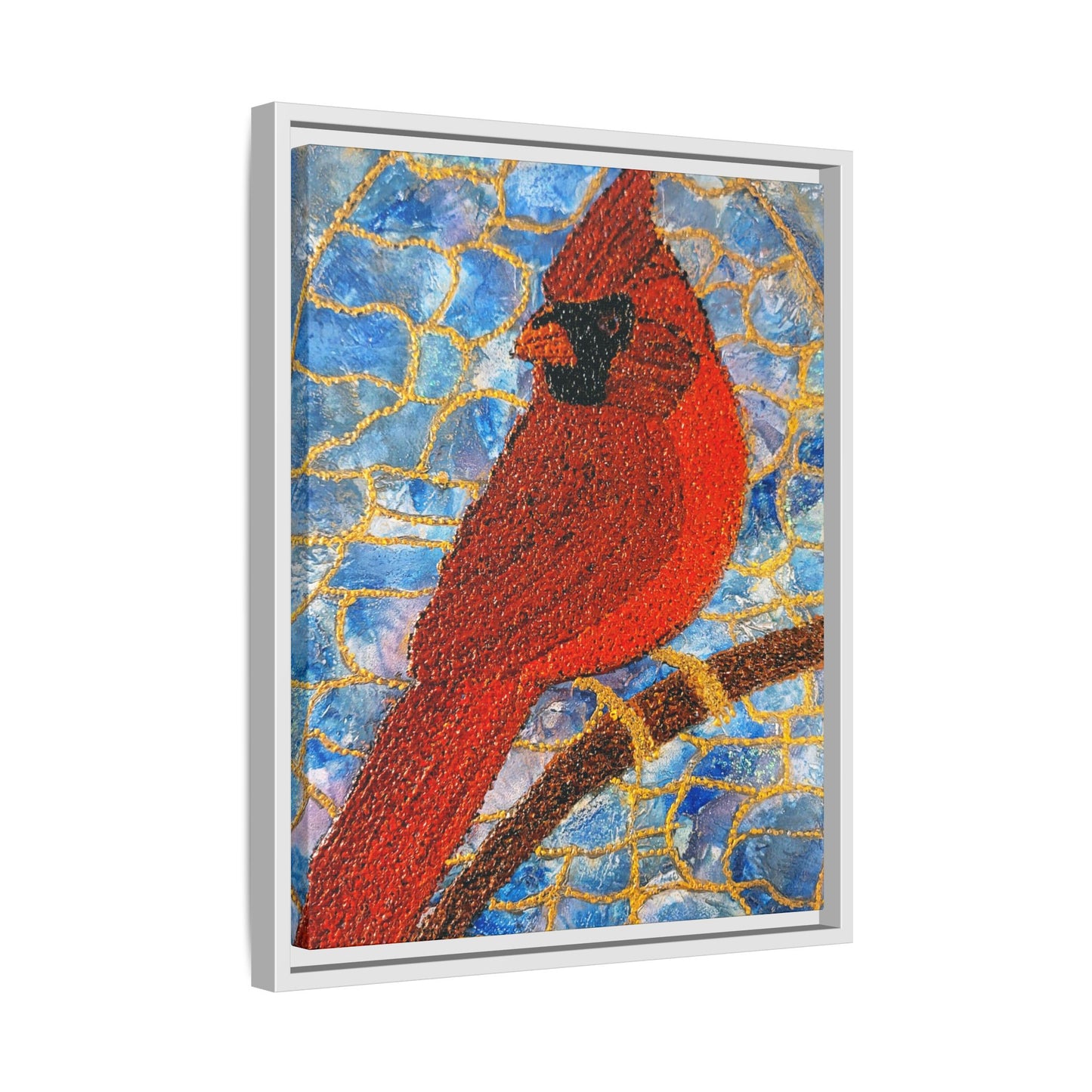 Always Beside You – Framed Canvas Art Print (16×20) | A Cardinal’s Message of Love & Remembrance