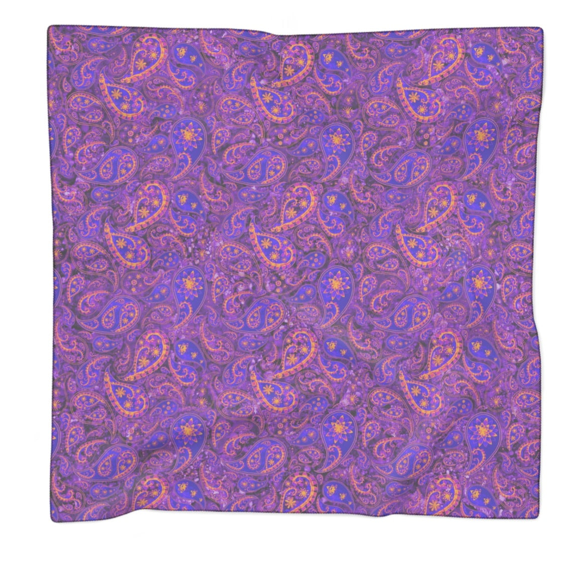 Sunset Paisley Chiffon Scarf – Bohemian Elegance for the Free Spirit