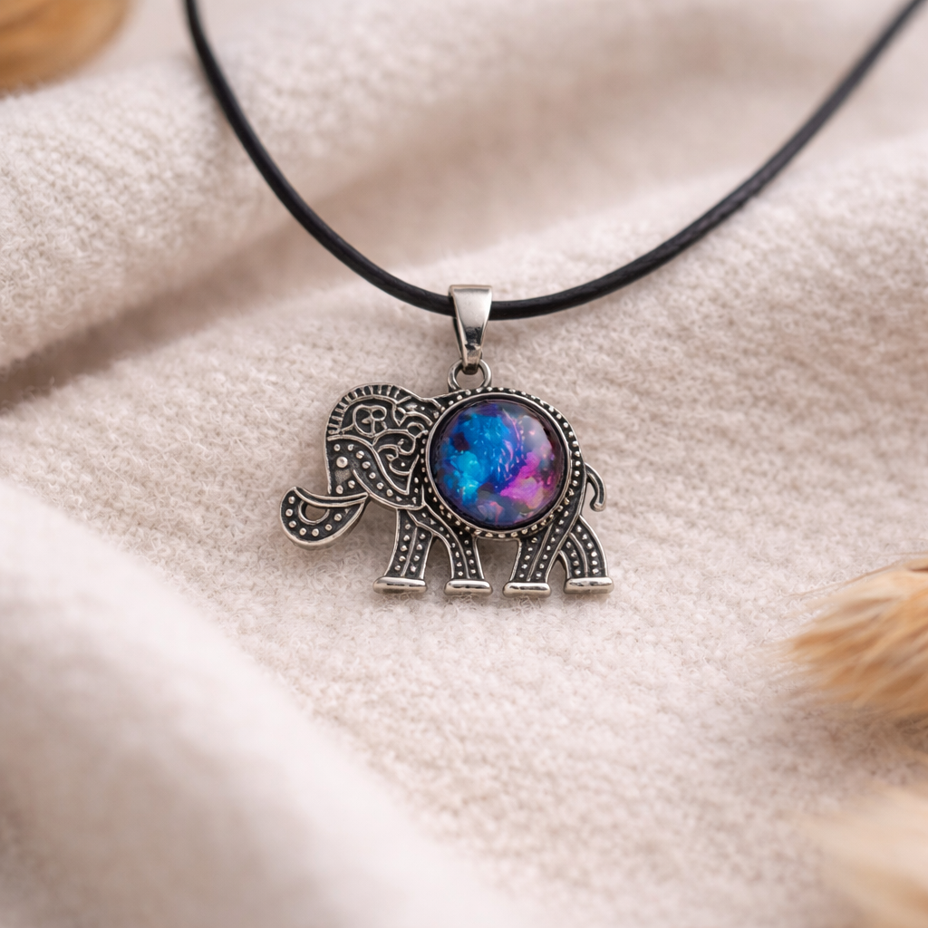 Elephant Keepsake Pendant Card – Memory, Resilience & Inner Strength Gift