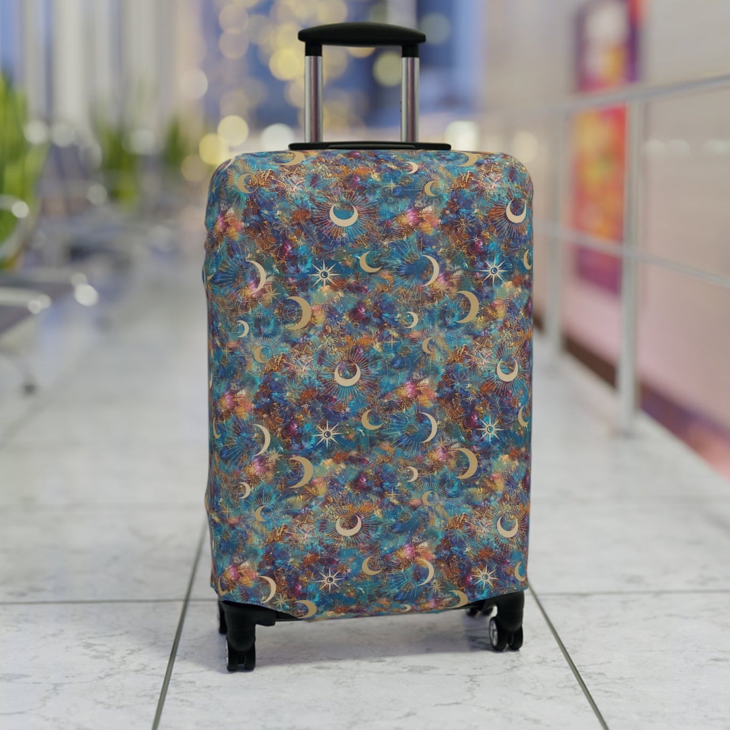 Celestial Stretchy Travel Luggage Cover - Stylish & Durable Suitcase Protector