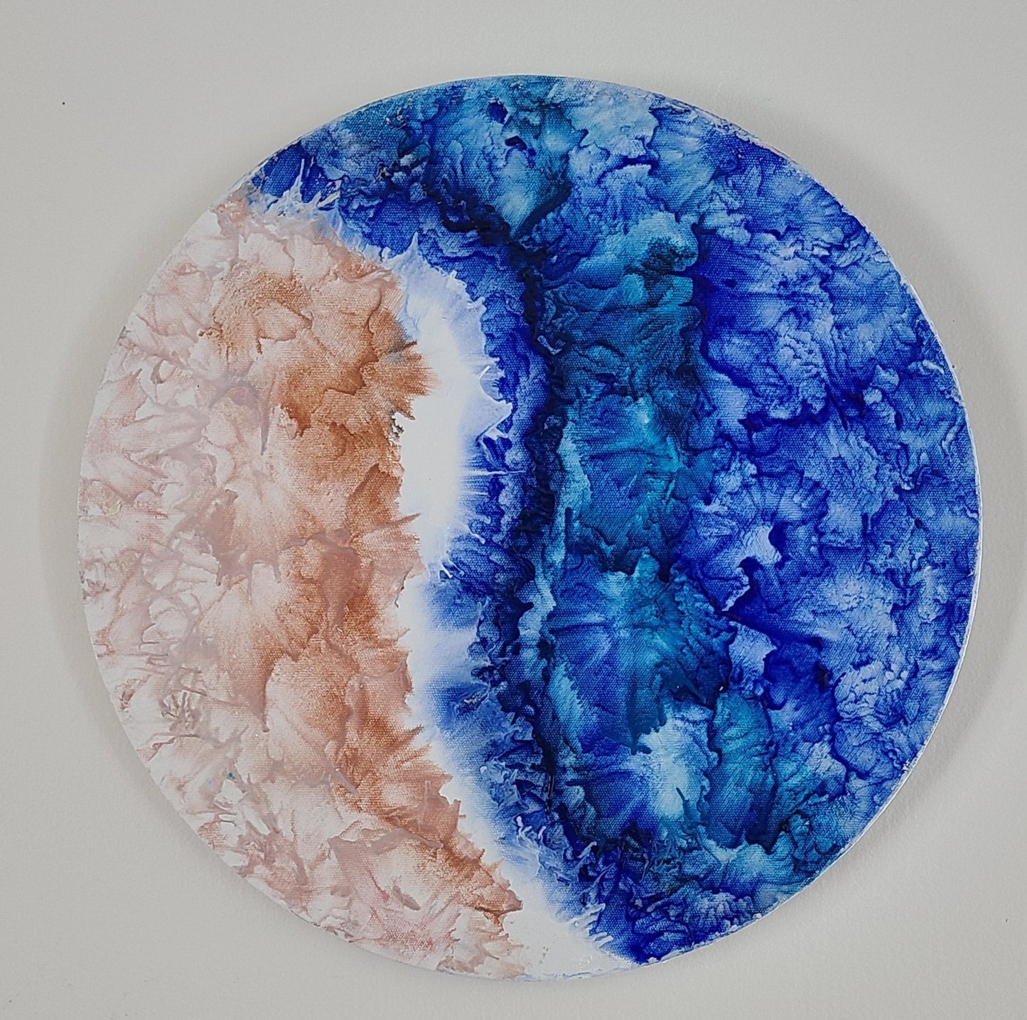 Circle of Life Series – Encaustic 16x16 Abstract Painting