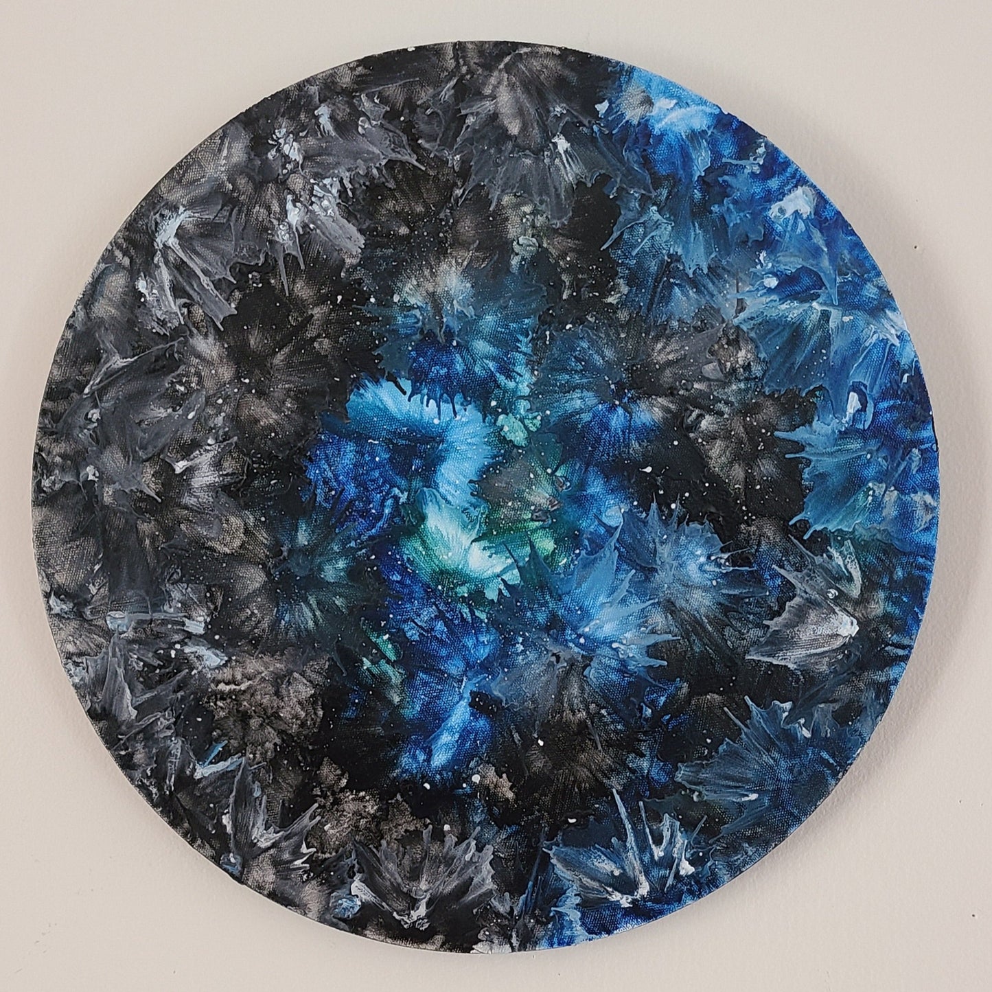 Circle of Life Series – Encaustic 16x16 Abstract Painting