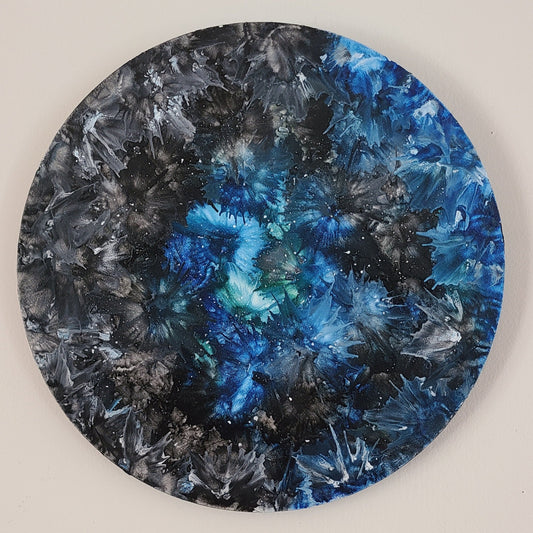 Circle of Life Series – 16×16 Round Encaustic Abstract Paintings
Portals of Color.