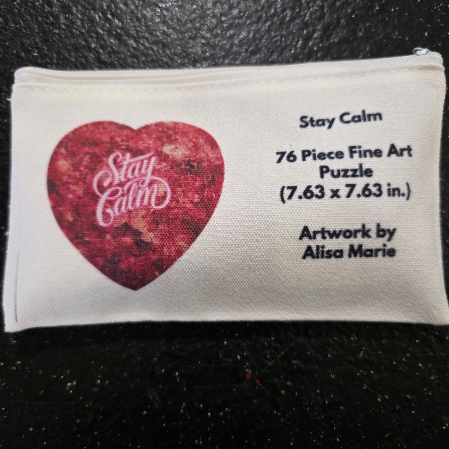 Stay Calm – Heart Puzzle 🌹