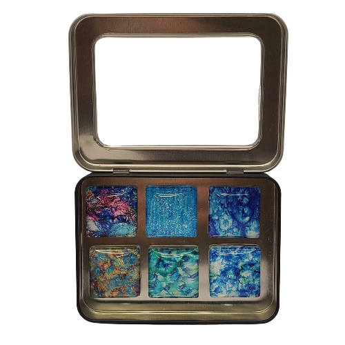 Ocean Treasures Art Magnet Set – Handmade Glass Magnets Inspired by the Sea