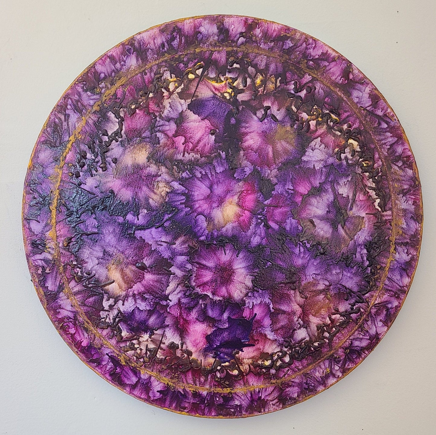 Circle of Life Series – 16×16 Round Encaustic Abstract Paintings
Portals of Color.