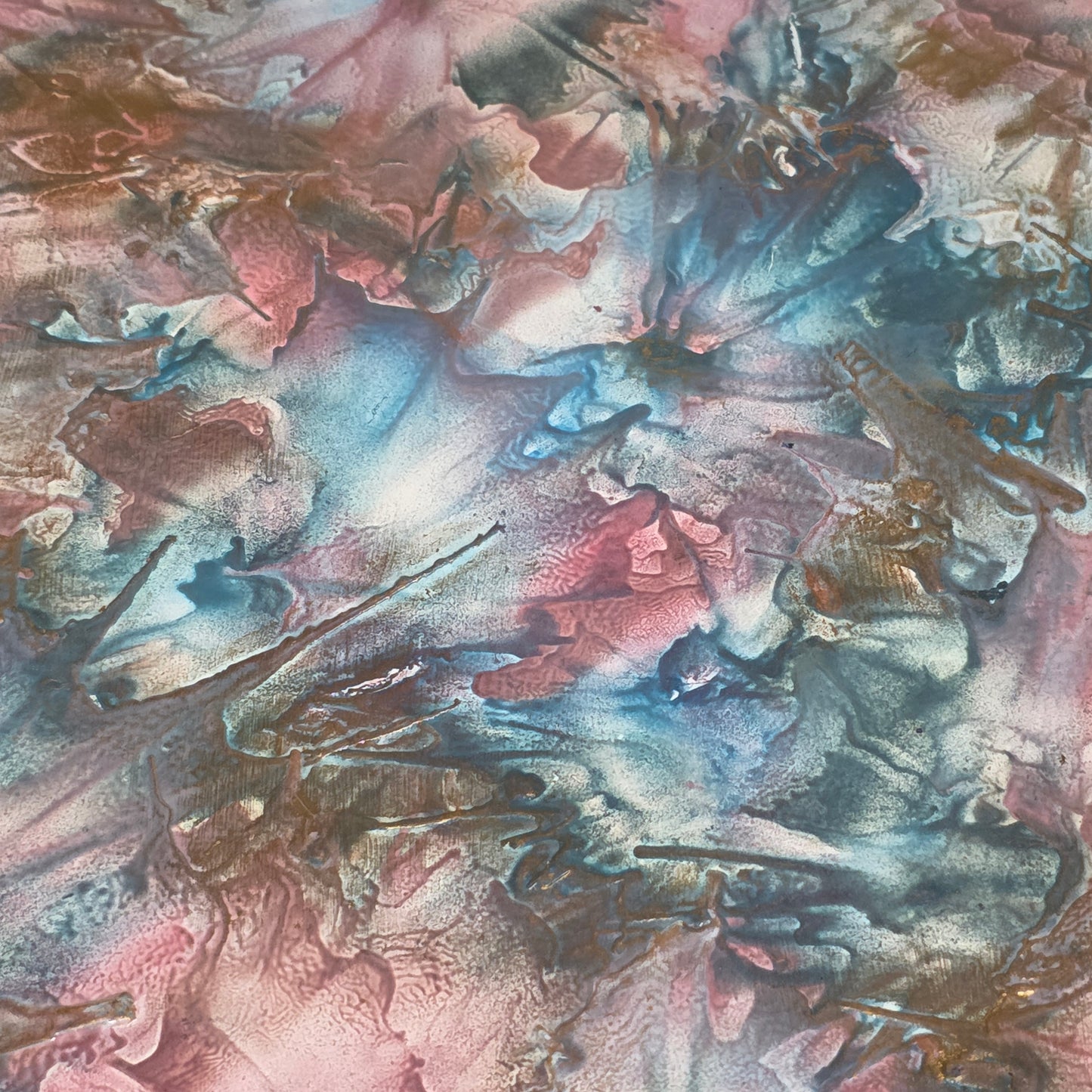 The Heart Remembers – 8×8 Encaustic Original