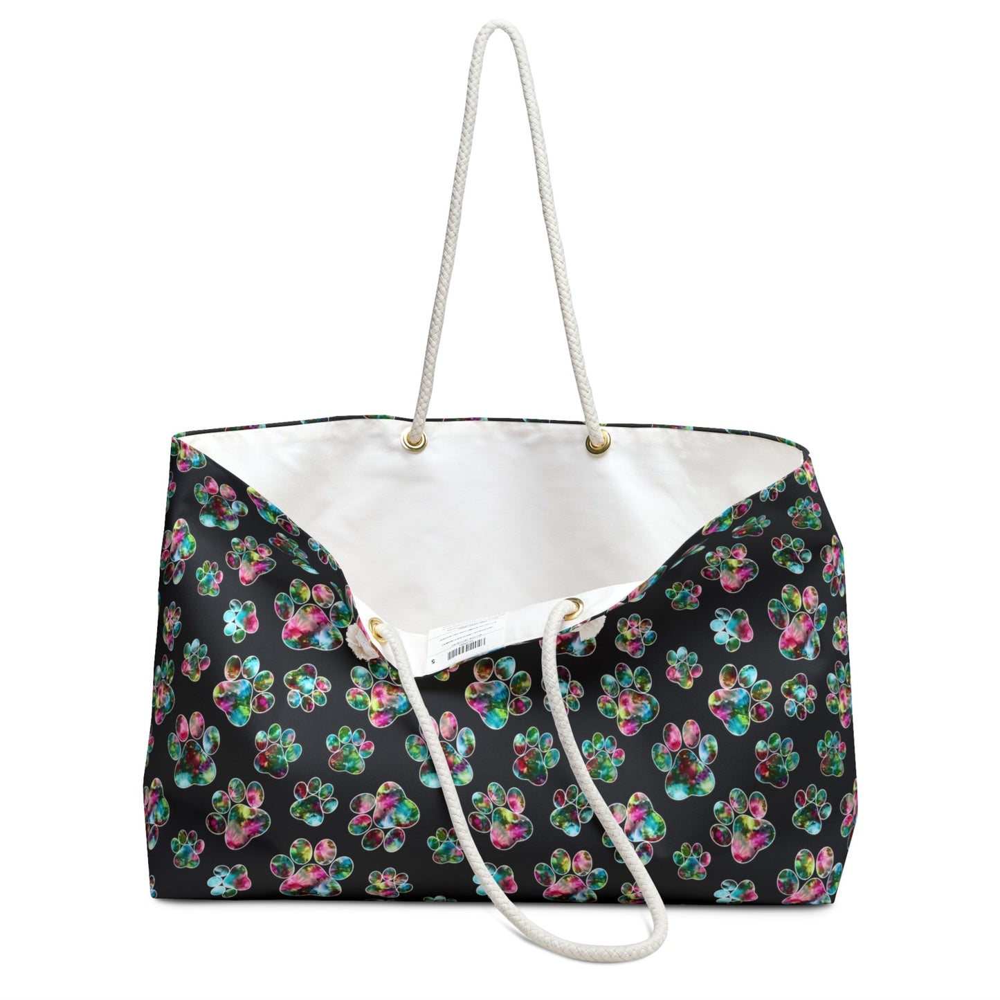 Angel Paws-Pet Print Weekender Bag – Stylish Travel Tote for Animal Lovers