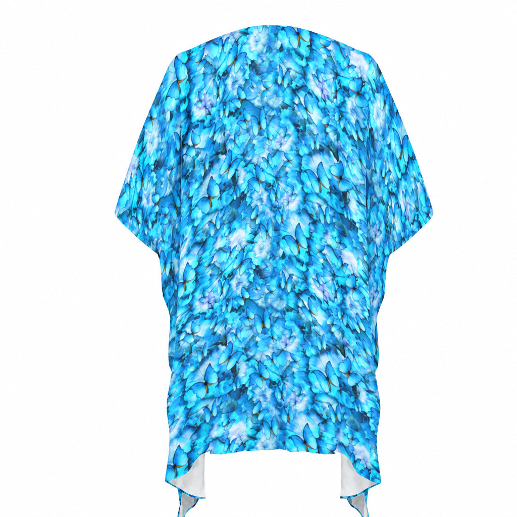 Blue Butterfly Long Kimono
