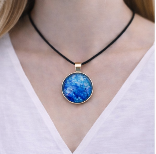 Serenity Pendant – Blue Necklace for Calm, Clarity & Balance