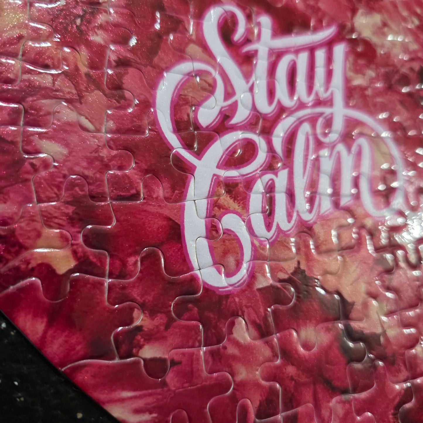 Stay Calm – Heart Puzzle 🌹