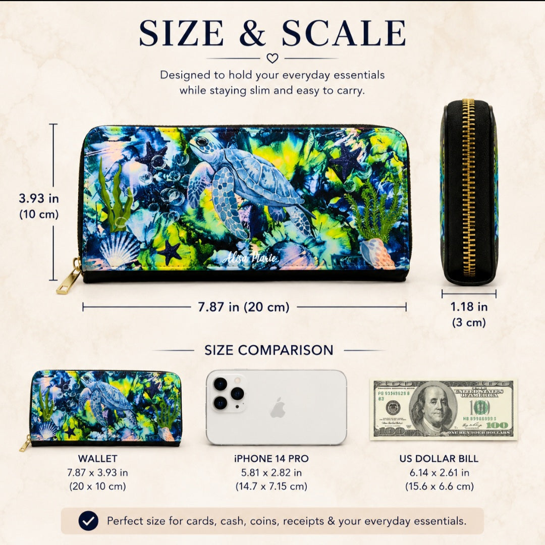 Artist Wallet Collection – Art-Inspired Zip Around Wallets